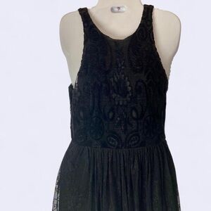 Hollister Black Sleeveless black lace mini dress M